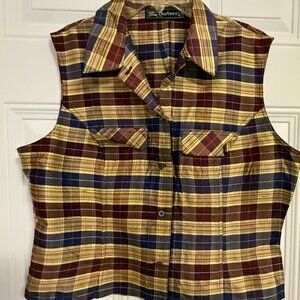 Burberrys Silk Blouse SZ‎ 14 Nostalgia Quiet Luxury Chic